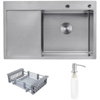 Мийка кухонна Kroner Geburstet-7849RHM (CV025276)