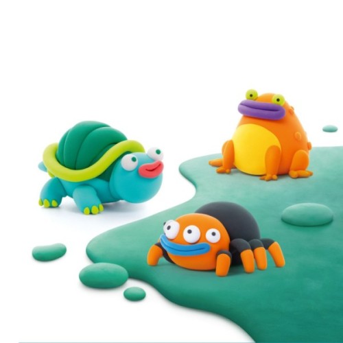 Набір для творчості Lipaka пластилину, Тарантул, Черепаха, Помаранчева жаба (60050-UA01)