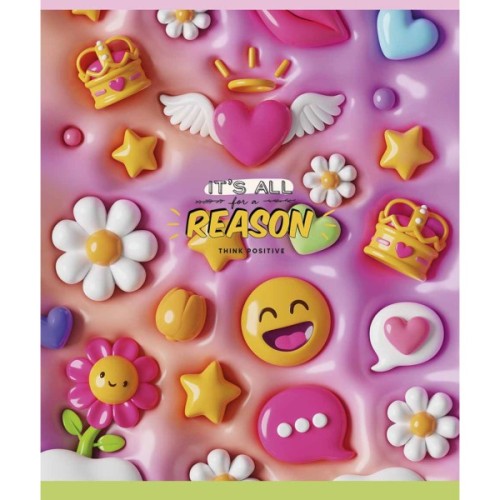 Зошит Школярик Rainbow style 36 аркушів лінія (036-3528L)