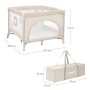 Дитячий манеж Lionelo MILLE PLUS GREY BEIGE (LO-MILLE PLUS GREY BEIGE)