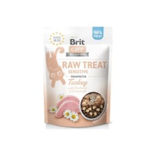 Ласощі для котів Brit Care Raw Treat Sensitive Freeze-dried 40 г - індичка (8595602569571)