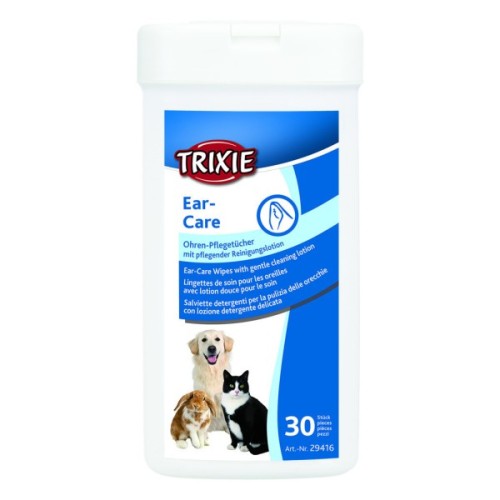 Вологі серветки для тварин Trixie для догляду за вухами 30 шт (4011905294162)