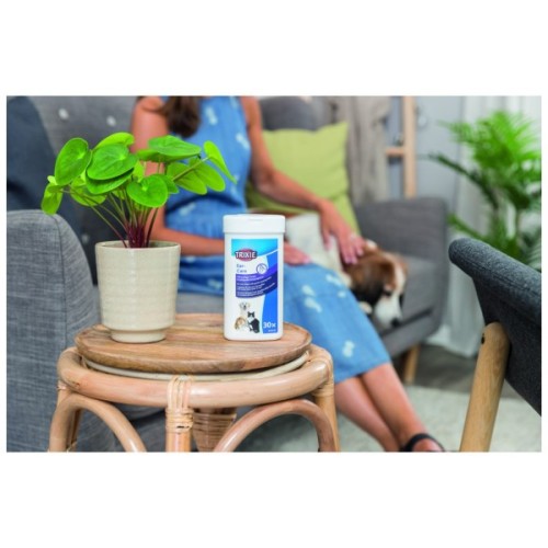 Вологі серветки для тварин Trixie для догляду за вухами 30 шт (4011905294162)