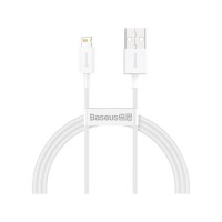 Дата кабель USB 2.0 AM to Lightning 1.0m 2.4A white Baseus (CALYS-A02)