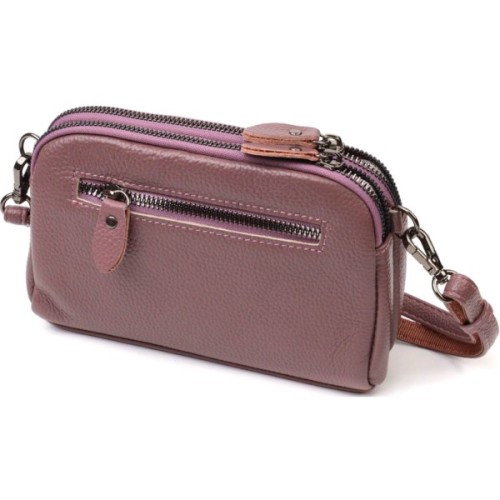 Сумка Vintage З натуральної шкіри Пудрова (22126)