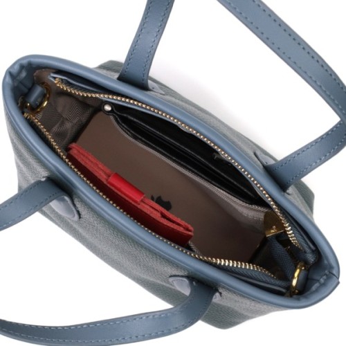 Сумка Vintage З натуральної шкіри Блакитна (22282)