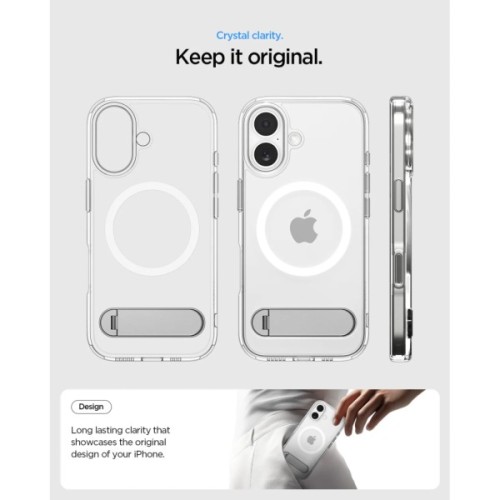 Чохол до мобільного телефона Spigen Ultra Hybrid S MagFit iPhone 17 Clear White (ACS09981)