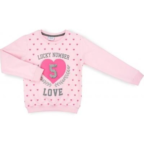 Спортивний костюм дитячий Breeze із серцем (9347-140G-pink)