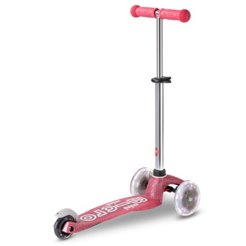 Самокат Micro Mini Deluxe Fairy Glitter LED Рожевий (MMD208)