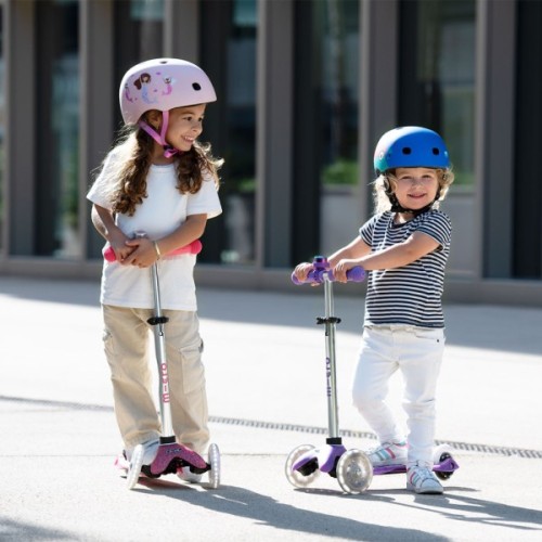 Самокат Micro Mini Deluxe Fairy Glitter LED Рожевий (MMD208)