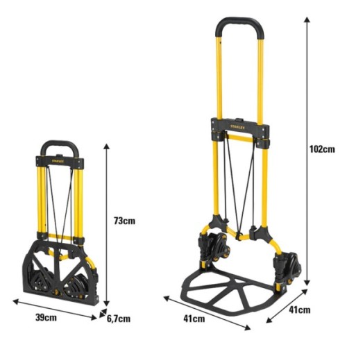 Візок вантажний Stanley універсальний, складаний, платформа 39х29см, до 60кг (SXWT-FT584)