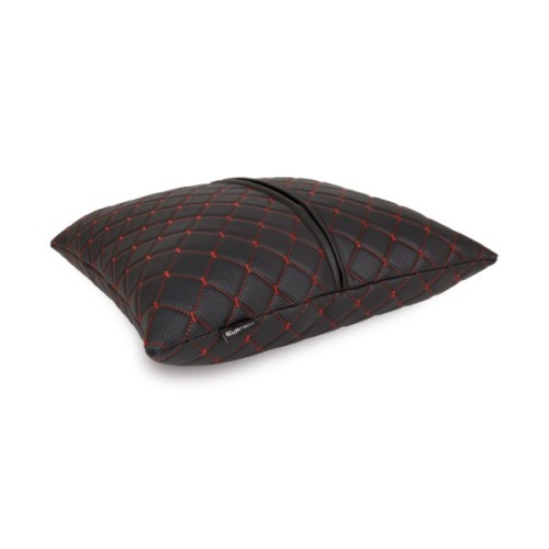 Подушка EVAtech ECO 40x40 см чорна з червоною ниткою (SPBCSBR)