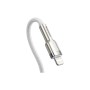 Дата кабель USB-C to Lightning 2.0m Cafule Metal PD 20W white Baseus (CATLJK-B02)