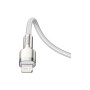 Дата кабель USB-C to Lightning 2.0m Cafule Metal PD 20W white Baseus (CATLJK-B02)