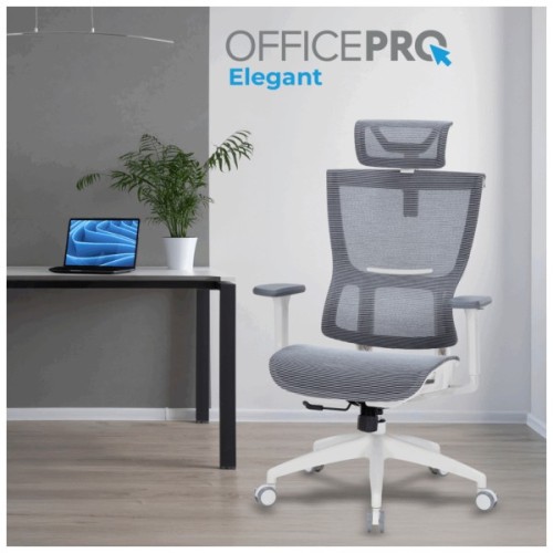 Офісне крісло OfficePro Elegant OC660-W-LG-LG (OC660-W-LG-LG)