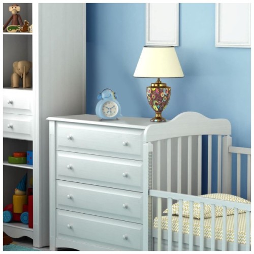 Настільний годинник Lowell будильник блакитний (JA7095A)