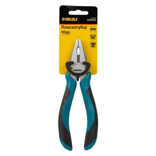 Плоскогубці Sigma 180мм Mega (4342331)