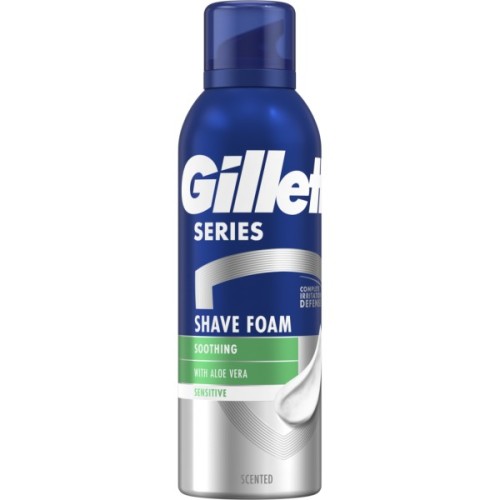 Піна для гоління Gillette Series Soothing Для чутливої шкіри з алое вера 200 мл (8001090870926)