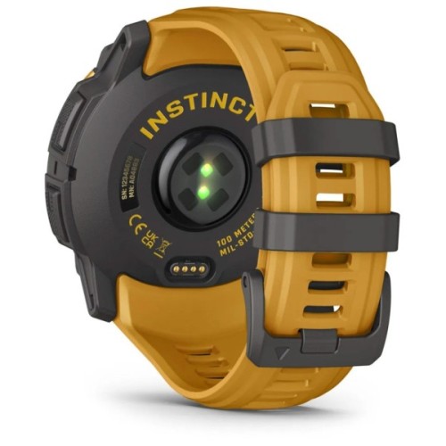 Смарт-годинник Garmin Instinct 3, 50mm, Solar, Sunburst/Gray, Sunburst/Gray Band, GPS смарт-годинник (010-02935-02)
