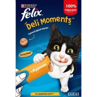 Ласощі для котів Purina Felix DeliMoments з куркою 40 г (8445291632479)