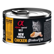 Консерви для котів Alpha Spirit Chicken for Sterilized Cat 200 г (8436586311179)