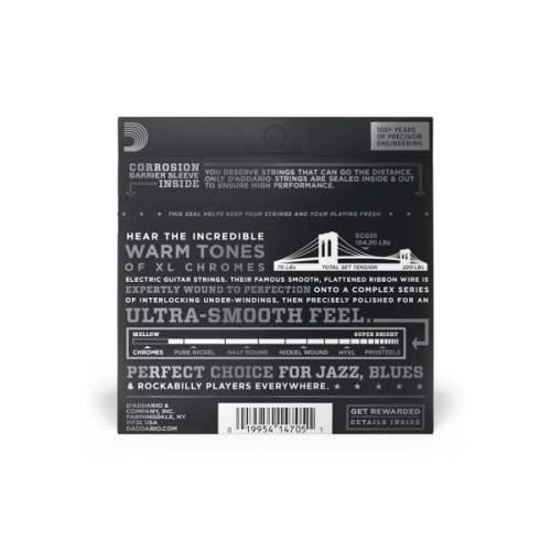 Струни для гітари D'Addario XL Chromes Light (12-52) (ECG25)