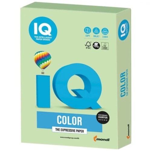 Папір Mondi IQ color А4 pastel, 160g 250sh Green (MG28/A4/160/IQ)