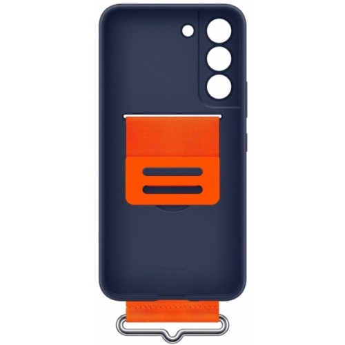 Чохол до мобільного телефона Samsung Silicone with Strap Galaxy S22 Plus Navy (EF-GS906TNEGRU)