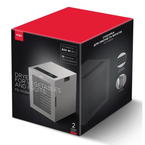 Сушка для овочів та фруктів Ergo FD-1009A