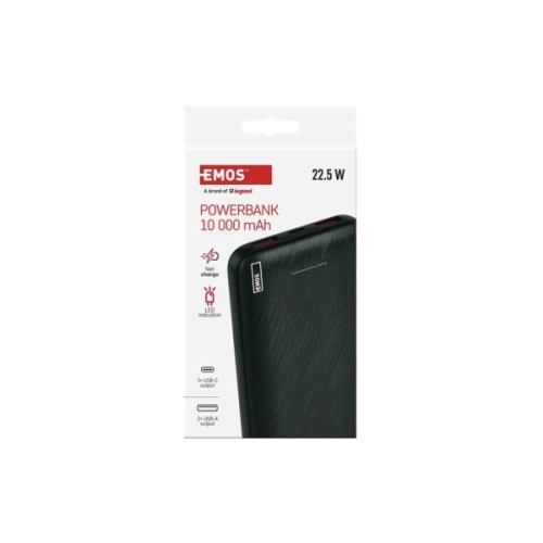 Батарея універсальна EMOS 10000mAh AlphaQ3, 22.5W, black (B0571B)