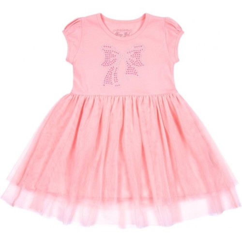 Плаття дитяче Breeze з бантиком з страз (6283-92G-peach)