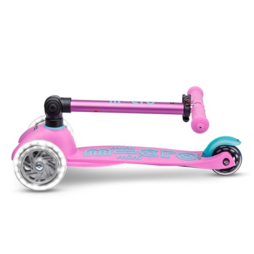 Самокат Micro Mini Deluxe Foldable LED" складний Лавандовий" (MMD398)