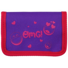 Гаманець дитячий Cool For School багатофункційний на липучці, фіолетовий (CF86311)