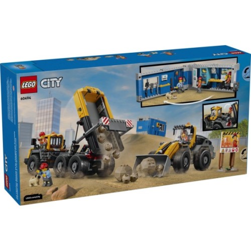 Конструктор LEGO City Самоскид і фронтальний ковшовий навантажувач (60494)