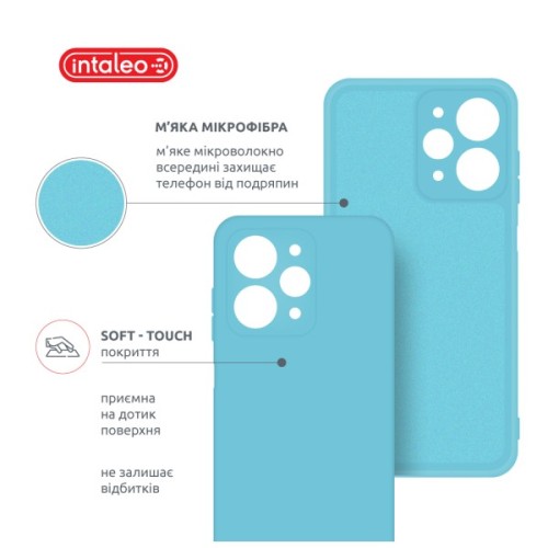 Чохол до мобільного телефона Intaleo Silicone Xiaomi Redmi 12 Light Blue (1283126600609)