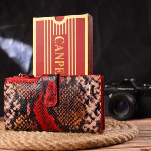 Гаманець Canpellini З натуральної шкіри Різнобарвний (21638)