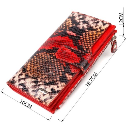 Гаманець Canpellini З натуральної шкіри Різнобарвний (21638)