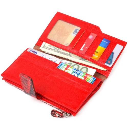 Гаманець Canpellini З натуральної шкіри Різнобарвний (21638)