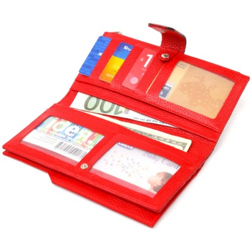 Гаманець Canpellini З натуральної шкіри Різнобарвний (21638)