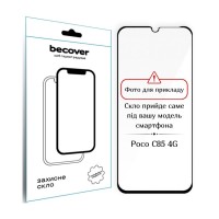 Скло захисне BeCover Poco C85 4G Black (714366)