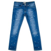 Штани дитячі Breeze з перлинками (20126-128G-blue)
