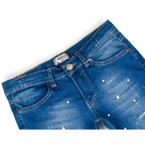 Штани дитячі Breeze з перлинками (20126-128G-blue)