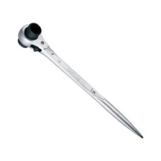 Ключ Toptul тріскачковий силовий з подвійною головкою 14x17мм, 280мм (AEAH1417)