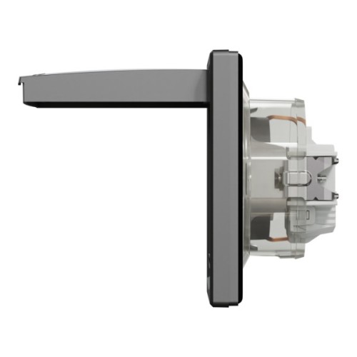 Розетка Schneider Electric ASFORA з кришкою, IP44, антрацит (EPH3100371)