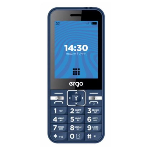 Мобільний телефон Ergo E281 Blue
