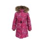 Пальто дитяче Huppa YASMINE 12020055 фуксія з принтом 104 (4741468561776)