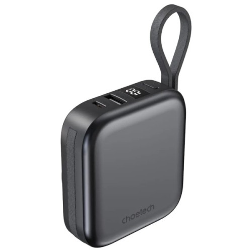 Батарея універсальна Choetech Magnetic Wireless 10000mAh, 22.5W, PD, build USB-C, Apple Watch charger (B697C-BKGY)