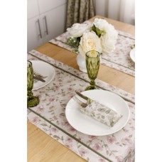 Доріжка на стіл Прованс Тереза квіточки з кантом 40х140 (034454)