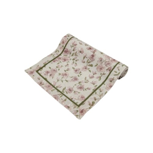 Доріжка на стіл Прованс Тереза квіточки з кантом 40х140 (034454)