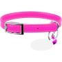 Нашийник для тварин WAUDOG Glamour з QR паспортом Д 17-20 см рожевий (32757)
